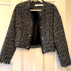 IRO bomber style tweed jacket